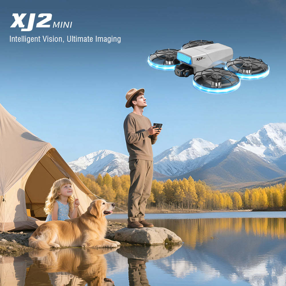 Goldfinch Smart Drone | with Screen Remote Control, Obstacle Avoidance, 2 batteries.