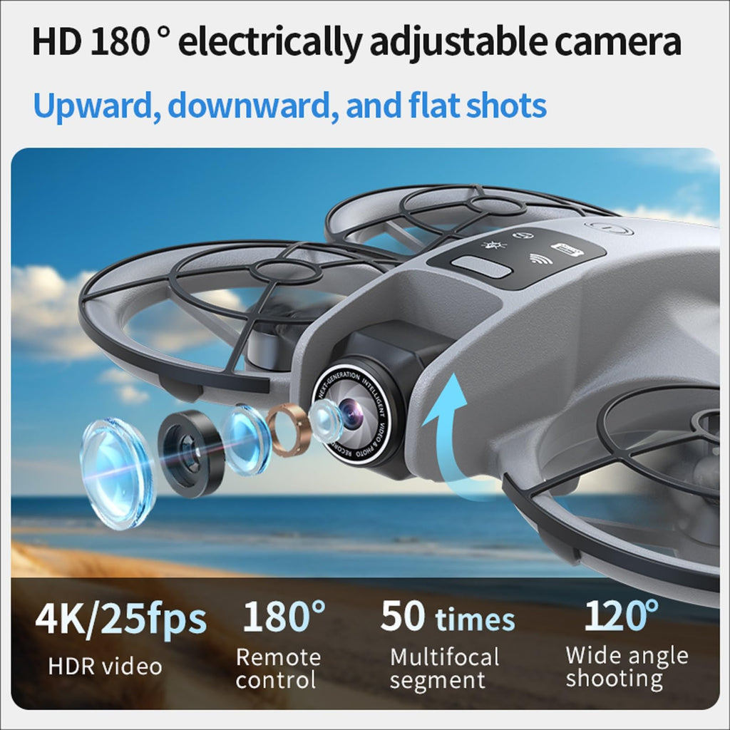 Hawkmoth Big Size Drone | 4.8" Screen Controller, Brushless Motor, Optical Flow Positioning.
