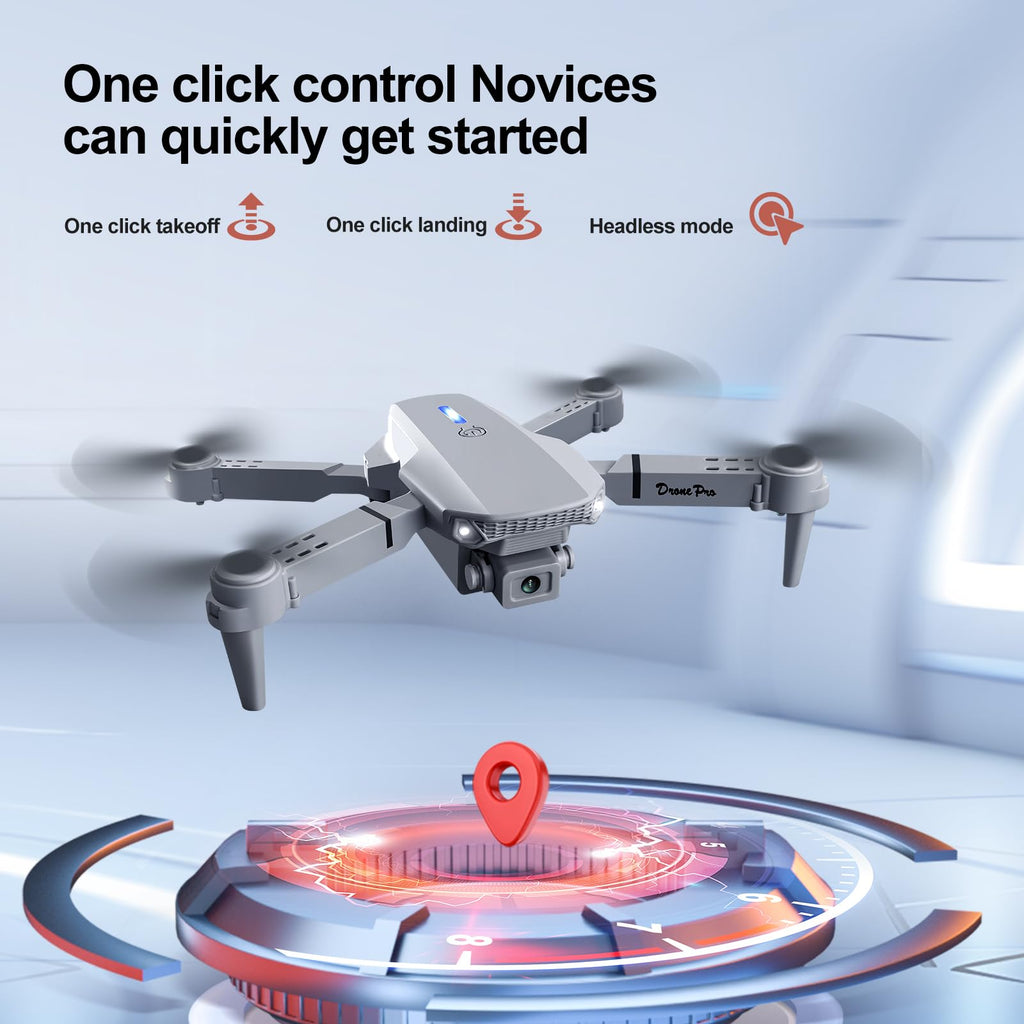Sparrow88 Foldable Mini Drone | Screen Controller, Waypoint Flight, 360° Flip for Beginners