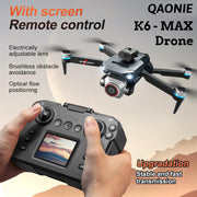 K6 Max Beginner Drone with Screen Controller Dual Camera Active Obstacle Avoidance