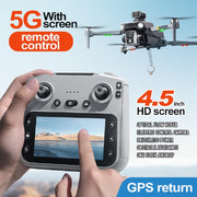K19 GPS Drone with Airdrop 4K HD Dual Camera 4.5 Inch Screen Controller