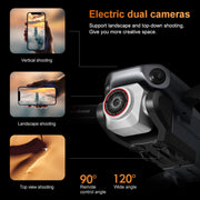 K6 Max Beginner Drone with Screen Controller Dual Camera Active Obstacle Avoidance
