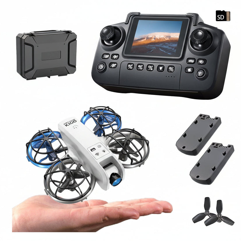 Hummingmoth Mini Drone | with Screen Controller Optical Flow Positioning for Beginners