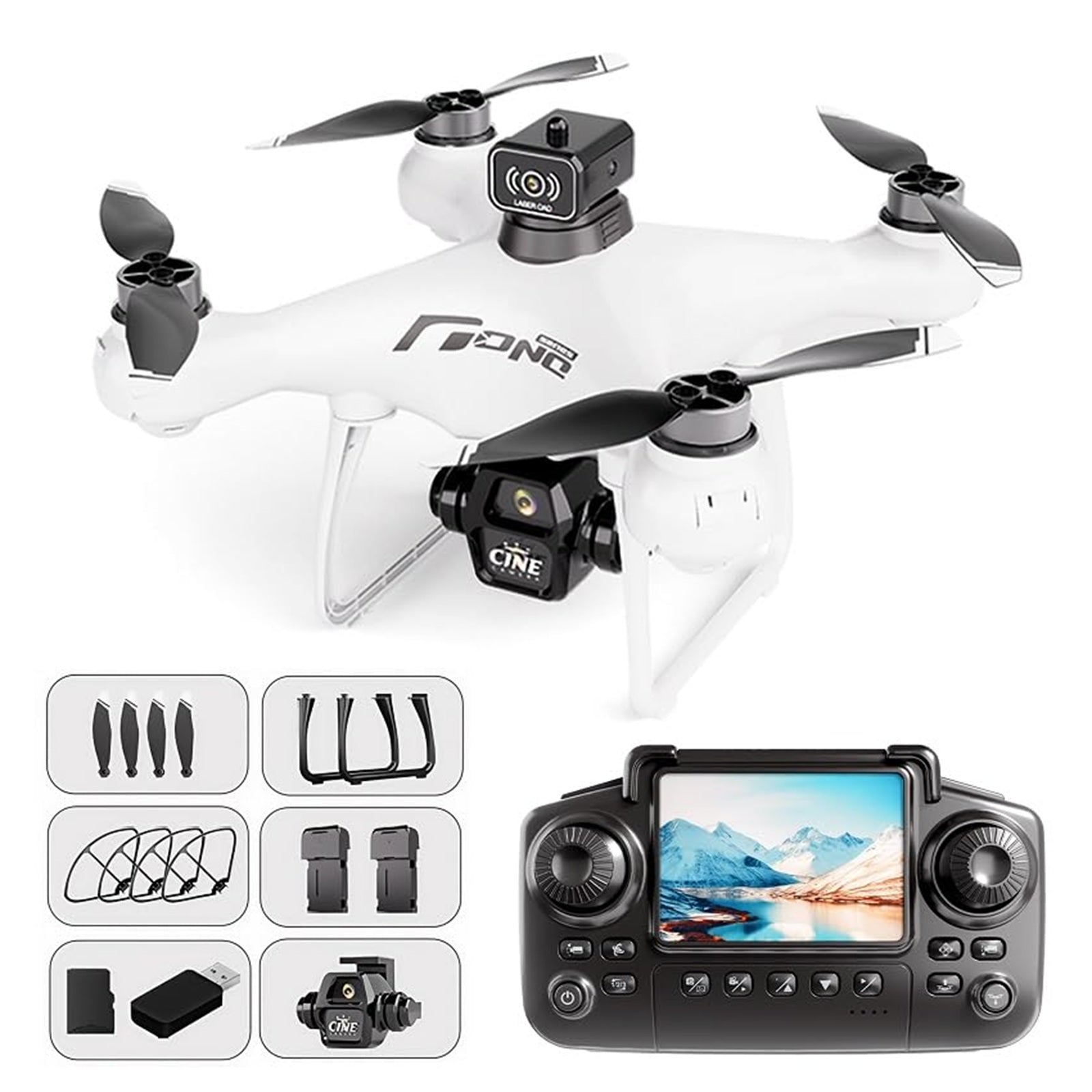 Sprirt MINI Smart Drone | Screen Controller, No Phone Needed, Optical Flow Hovering for Beginner.