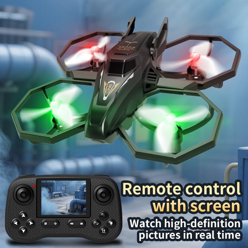 Merlin FPV Drone | Screen Remote, Active Obstacle Avoidance, Altitude Hold, 360° Flip