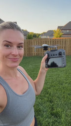 Heron01 Drone | with 4.92-Inch Screen Controller, 2 batteries.