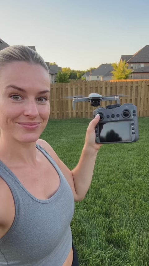 Heron01 Drone | with 4.92-Inch Screen Controller, 2 batteries.