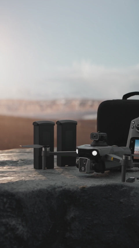 Aquila GPS Drone | 4.5-inch Screen Controller with SD card, 2 batteries. Flagship-Grade Drone